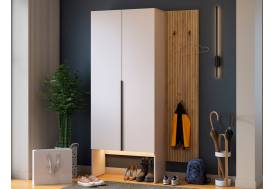 Прихожая Мебельсон К6 дуб крафт золотой/кашемир