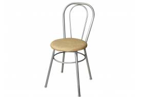 Стул №1 ДХ-8 без мягкой спинки обивка бежевый