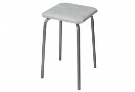 Табурет квадратный ДХ-9 обивка белый