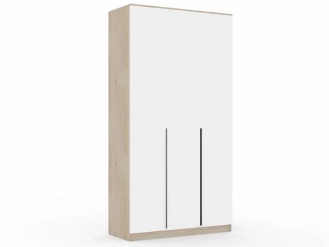 Шкаф Монблан New распашной 1200 3-х дверный Дуб сонома-Белый