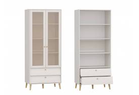 Шкаф 2-х дверный со стеклом Афина 4-75902