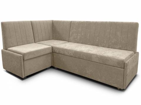 Угловой диван Призма Страйп со спальным местом вивальди 3