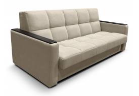 Диван Рэй 2000х2000 Клетка с прямыми подлокотниками с МДФ вивальди 3