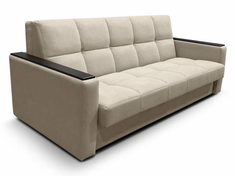 Диван Рэй 2000х2000 Клетка с прямыми подлокотниками с МДФ вивальди 3