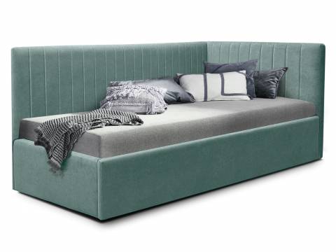 Кровать подростковая левая 800 Фрейм Страйп без подъема вивальди 19