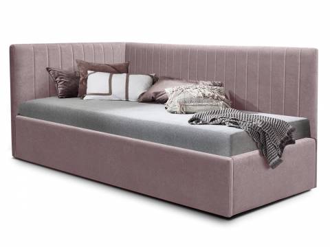 Кровать подростковая правая 900 Фрейм Страйп без подъема мелита 25