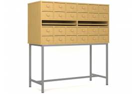 Шкаф картотечный 12 ящиков на металлокаркасе Лц.ШдК-24м Лицей