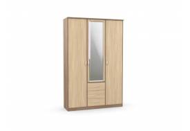 Шкаф комбинированный Дуэт Люкс с зеркалом ясень шимо
