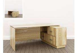 Стол дизайн Правый (О-5) Eclectic lite одноцветный Дуб рокпайл