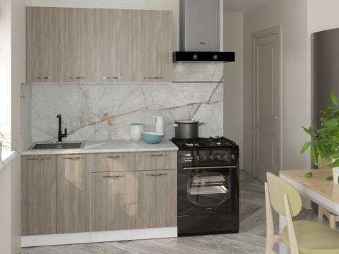 Кухонный гарнитур Фьюджи медиум 1400 мм