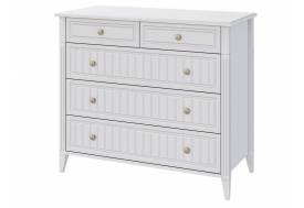 Комод 5 ящиков Мэгги Белый