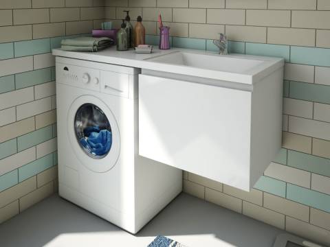 Тумба с раковиной Dallas Luxe 1100 навесная 1 ящик правая