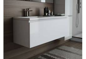 Тумба с раковиной слева Dallas Luxe 1200 навесная 1 длинный ящик