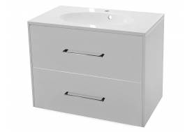 Тумба с раковиной Vegas 600 навесная 2 ящика