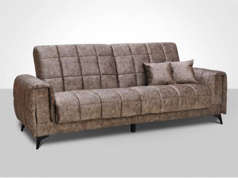 Диван Флирт 3 со съемным чехлом Киви какао