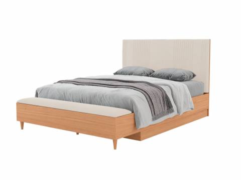 Кровать 1800 с банкеткой Калипсо Латте