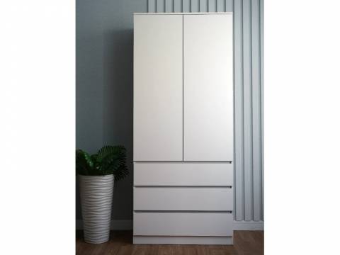 Шкаф Мори МШ900.2 с тремя ящиками белый