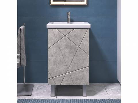 Тумба Geometry 500-0-2 Como бетон