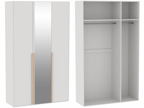 Шкаф 3-дверный с одним зеркалом Аврора