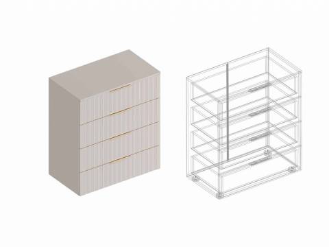 Комод Тефия с 4 ящиками