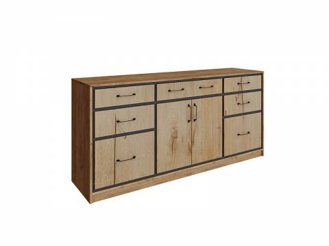 Комод Клео дуб крафт золотой