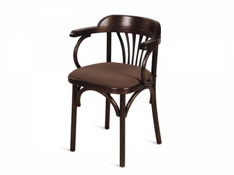 Стул Венский мягкий темно-коричневый/темный тон - 2шт