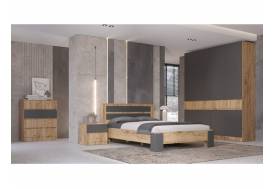 Спальня Ленора Дуб вотан/Графит