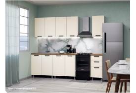 Кухонный гарнитур Ромашка 2000 мм Крем