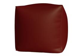 Пуфик Куб Макси бордовый