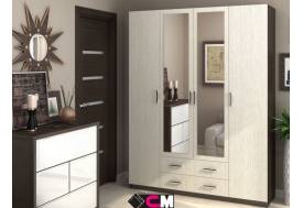 Шкаф четырехстворчатый Квадро