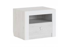 Тумба прикроватная Амели Белый глянец